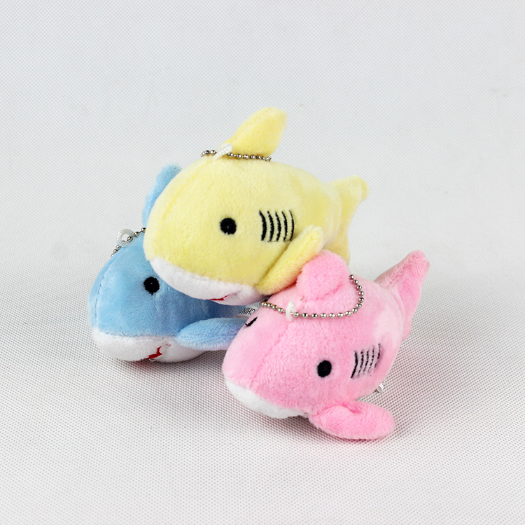 Plush toy manufacturer wholesale shark pendants, Marine animal shark dolls, 10cm cartoon little shark gifts pic 7