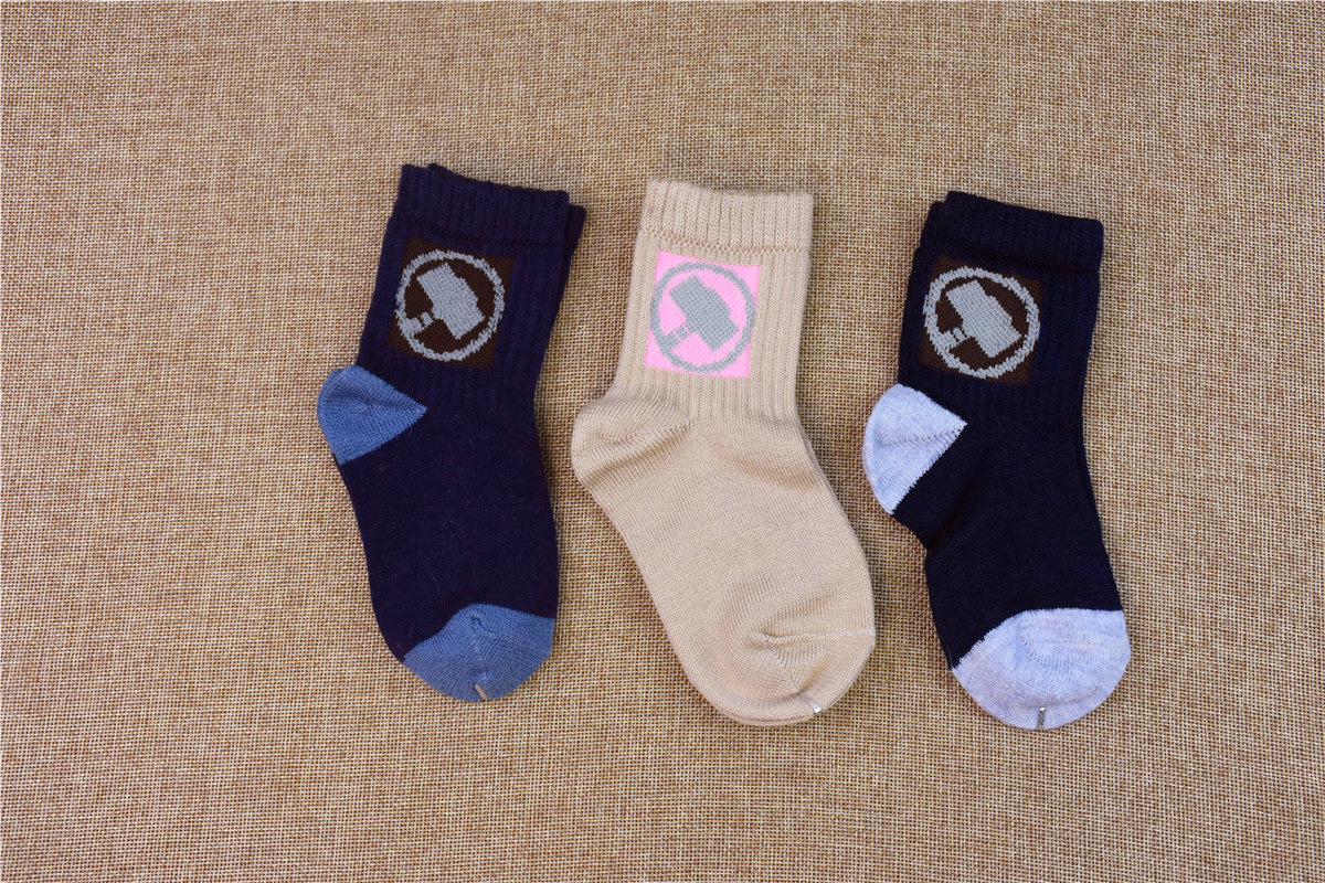 儿童羊绒袜 秋冬男女童保暖收口运动风儿童袜 冬季宝宝袜子详情9