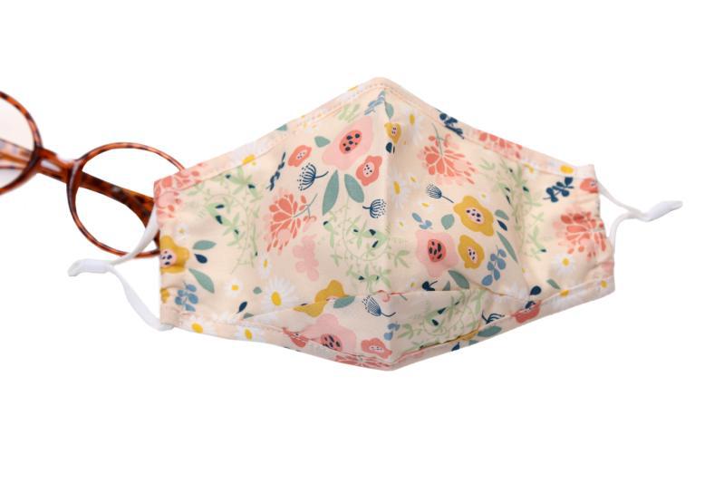 防尘防晒透气口罩 小碎花棉布口罩防粉尘棉布艺口罩厂家批发详情6
