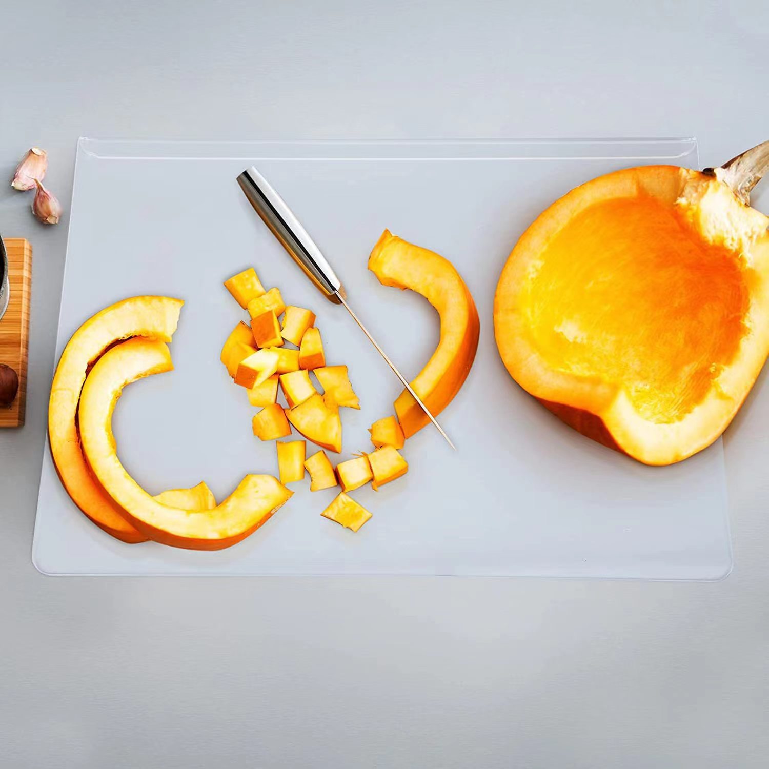 Acrylic cutting boards in stock, direct supply. Anti-slip transparent cutting boards. Kitchen cutting boards for fruits and vegetables. Source factory pic 5