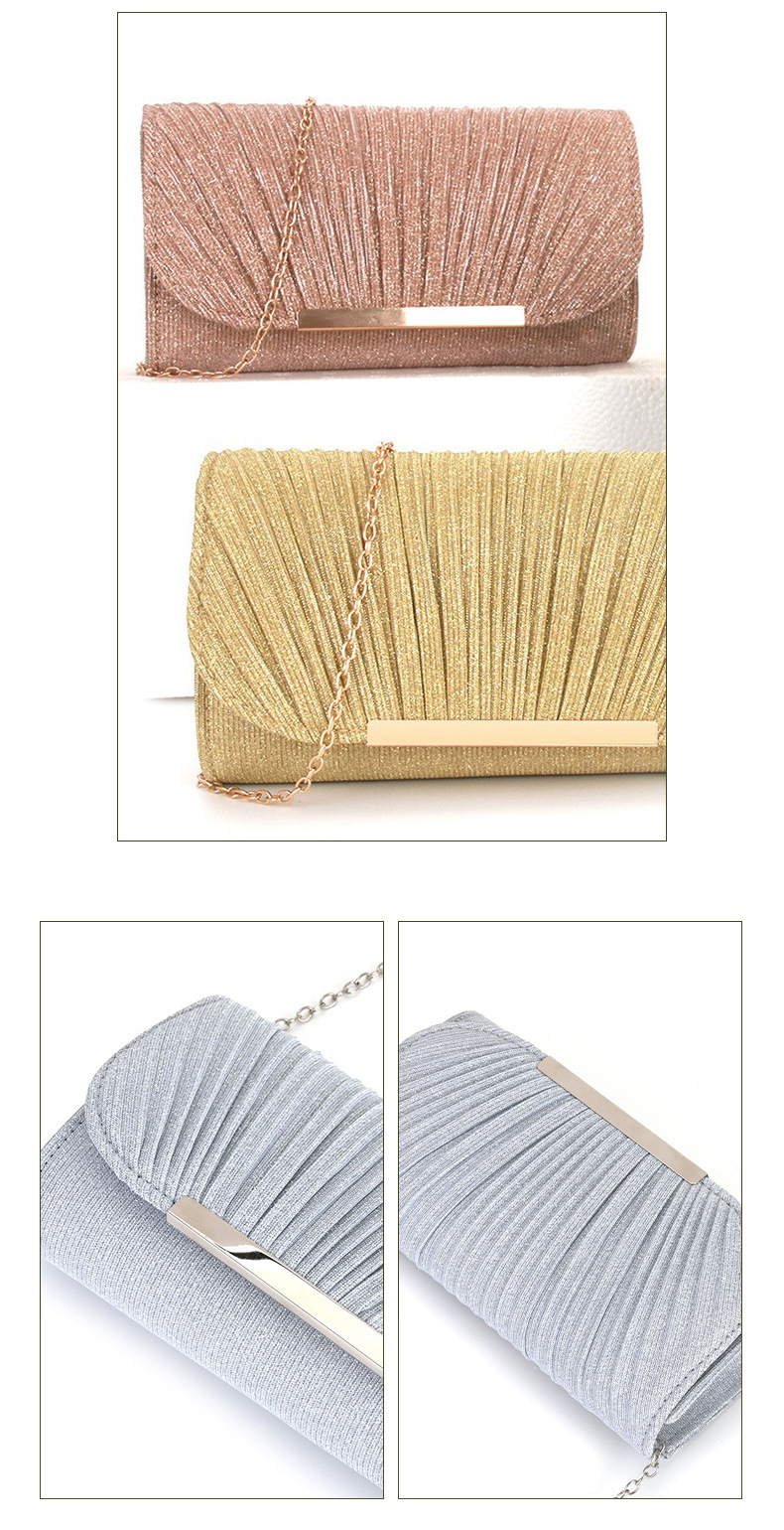 工厂跨境手拿晚宴包褶皱时尚宴会晚装包百搭女士手拿包包现货批发详情8