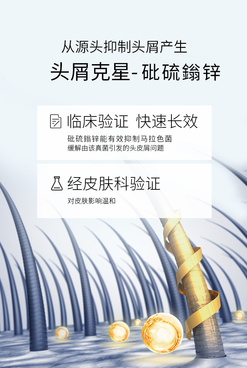 Factory wholesale anti-dandruff shampoo, nourishing oil control shampoo, perfume control, refreshing fragrance shampoo pic 5