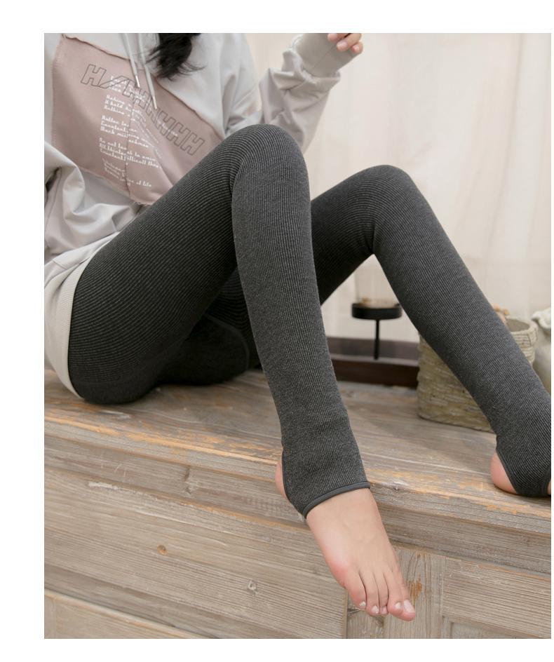 1200D加绒加厚棉竖条打底裤女秋冬外穿日系显瘦羊绒保暖连裤袜裤详情46
