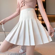 百褶裙女夏季白色短裙日系高腰显瘦2025新款jk格子大码a字半身裙详情7