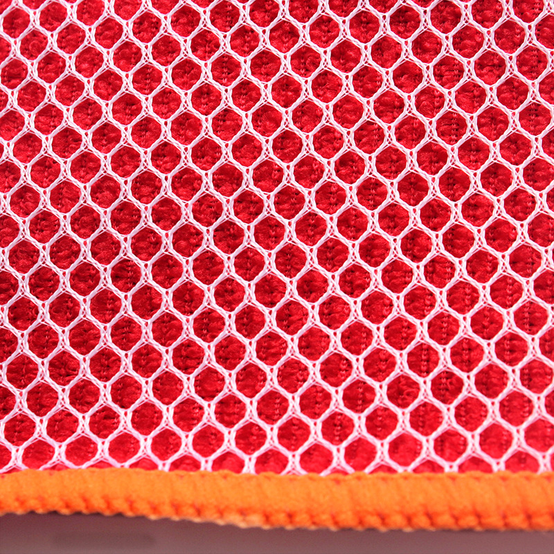 Dishcloths do not shed easily, and the friction of the mesh on the cloth does not easily stick to oil. Dishcloths are easy to clean, and tablecloths and scouring pads pic 6