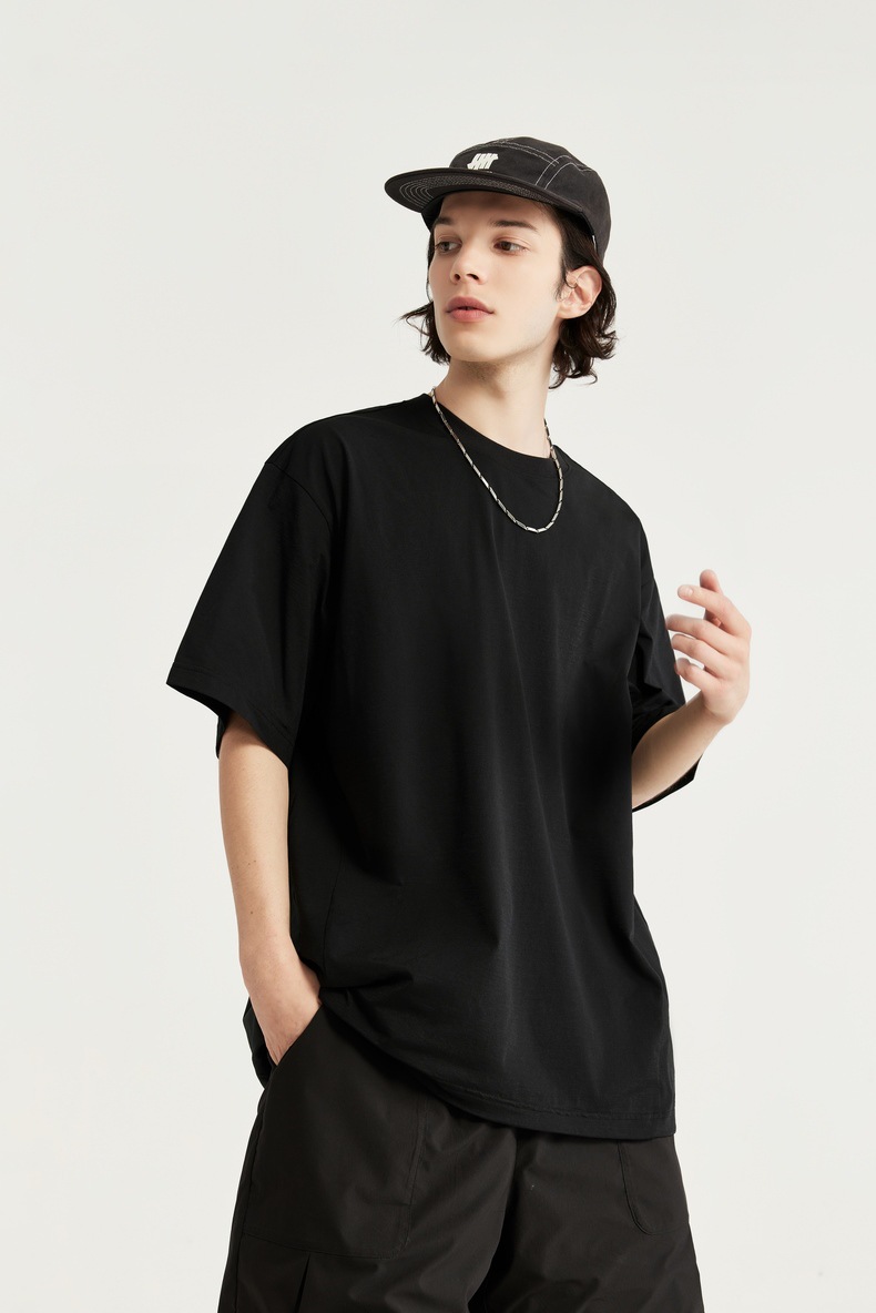 INF男装|150g立体剪裁T恤2024春夏新品宽松潮牌圆领短袖上衣详情38