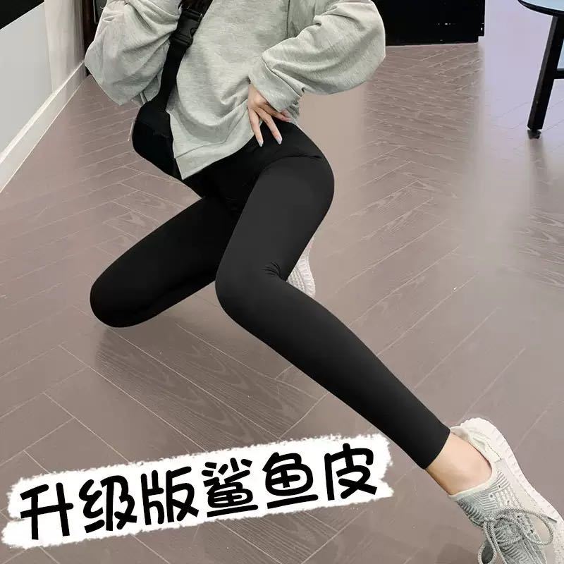 春夏秋女士鲨鱼裤外穿紧身显瘦收腹提臀大码芭比打底裤运动瑜伽裤详情3