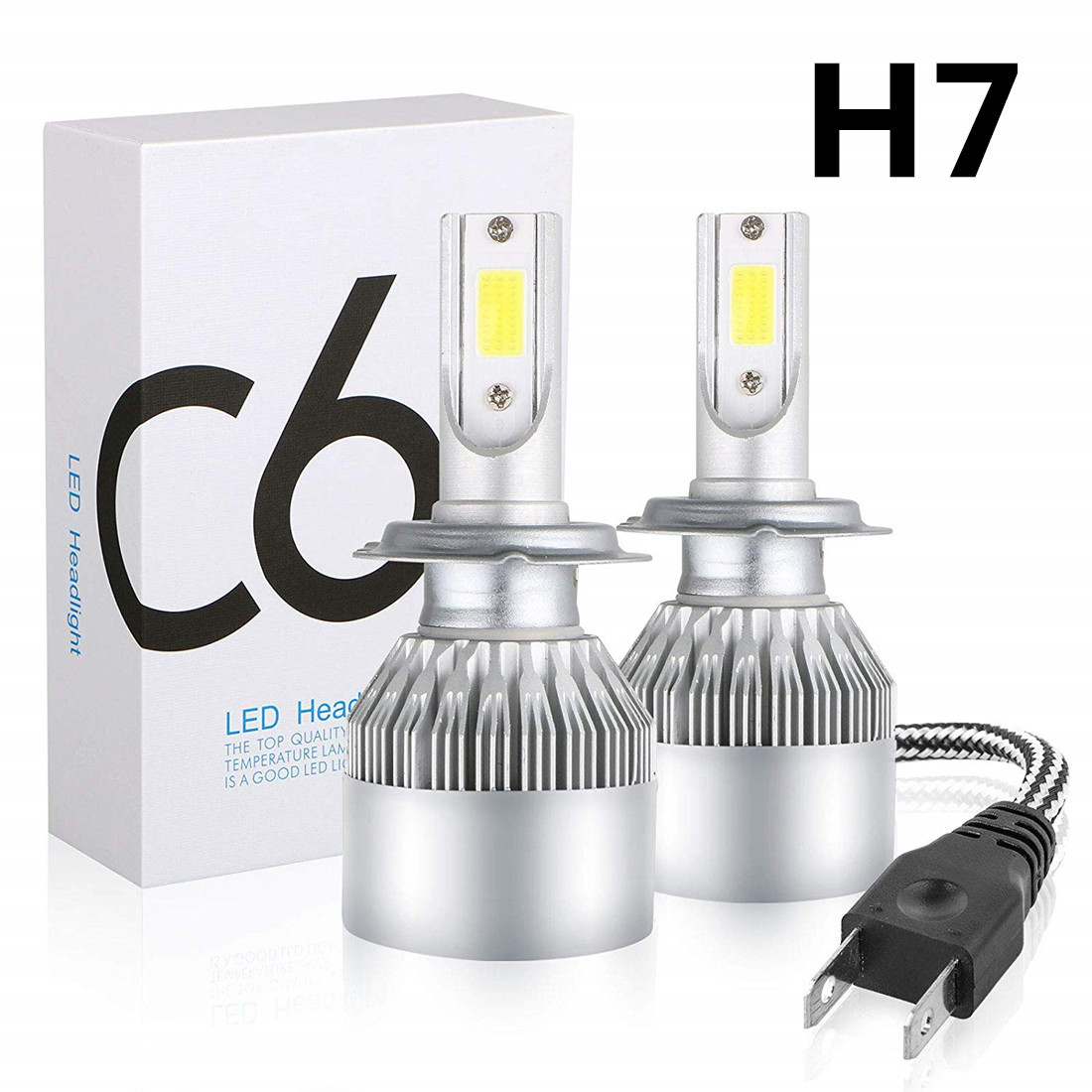 C6 led大灯 前大灯h4车灯 H7 H11 9005 36W 汽车led大灯详情2