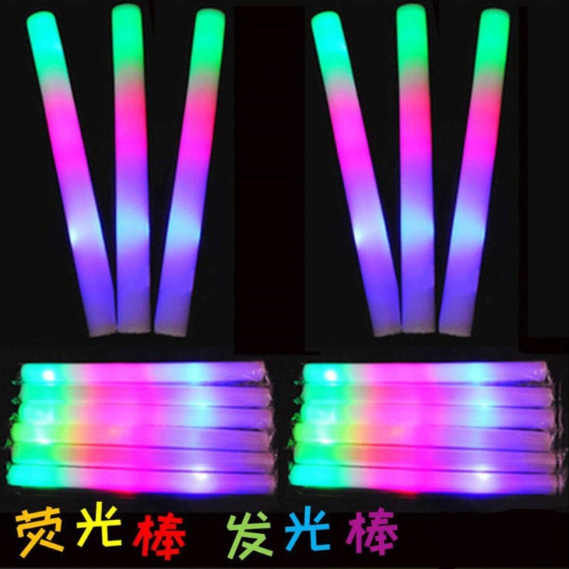 قضبان فلورية من طراز LED FFL من قضبان اسفنجية ملونة كبيرة 48CM عبر الحدود pic 2