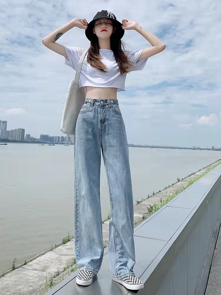 女装阔腿牛仔裤