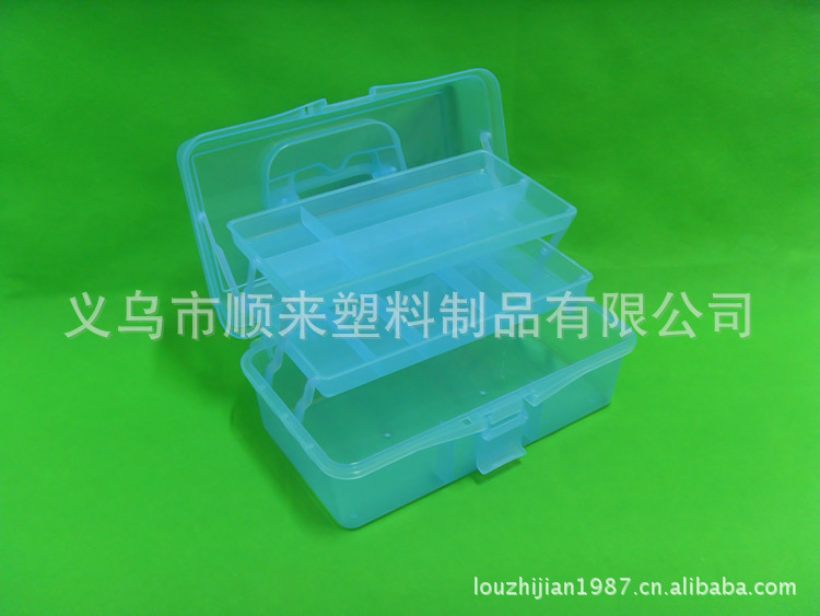 供应 多层透明整理箱 13寸塑料工具箱 多功能G560详情4