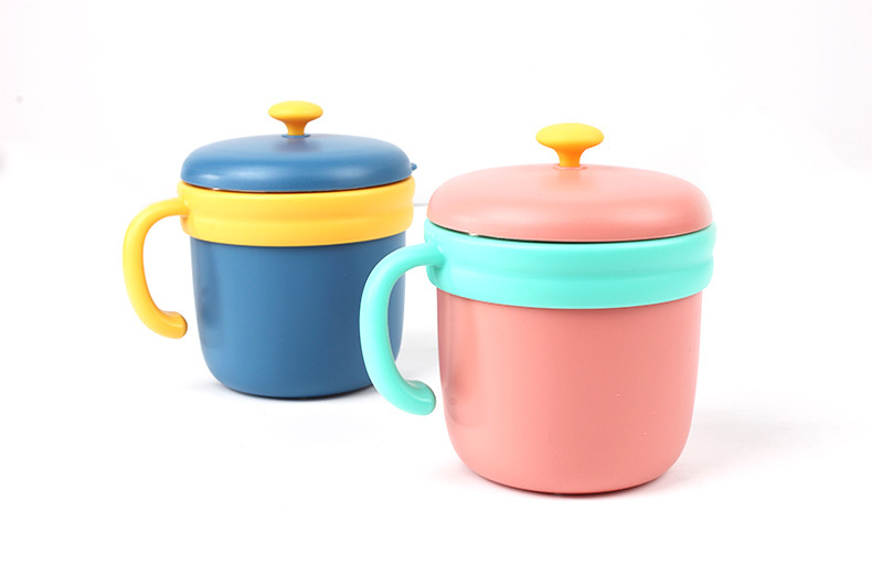 儿童水杯不锈钢保温喝水带盖直饮口杯家用防摔宝宝喝牛奶早餐杯子详情16