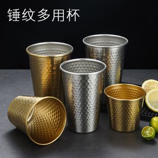 韩式304不锈钢带盖碗家用双层隔热汤碗儿童吃饭碗金色料理泡菜碗详情14