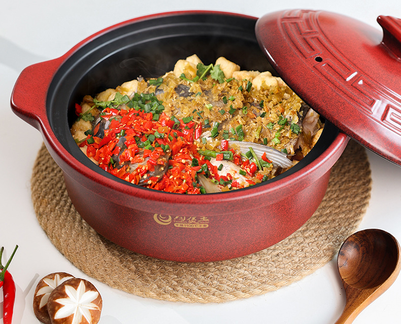Tao Bao Wang clay Pot Stew pot household gas Chinese ceramic soup pot high-temperature resistant 煲仔饭 pot stone pot soup clay pot pic 7