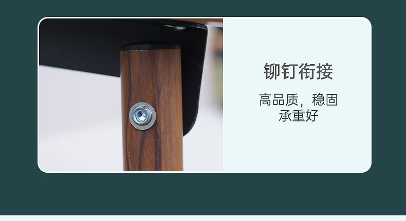 Dacheng double folding Chair, wood grain aluminum tube, Kemite Chair, multi-functional outdoor chair, Autumn Camping and Leisure chair pic 17