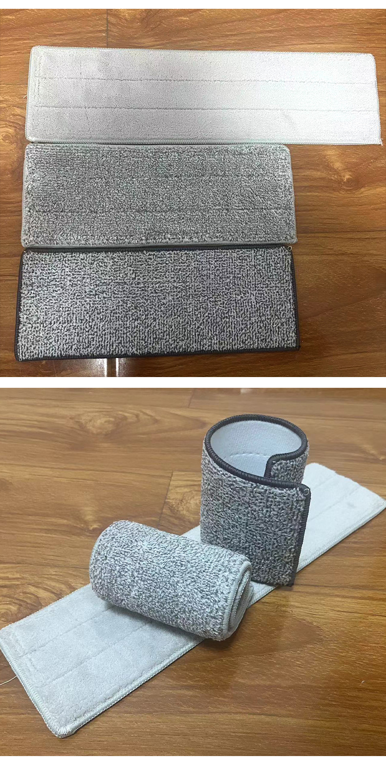 批发家用平板拖把替换布懒人免手洗替换墩布粘贴式拖把布详情9