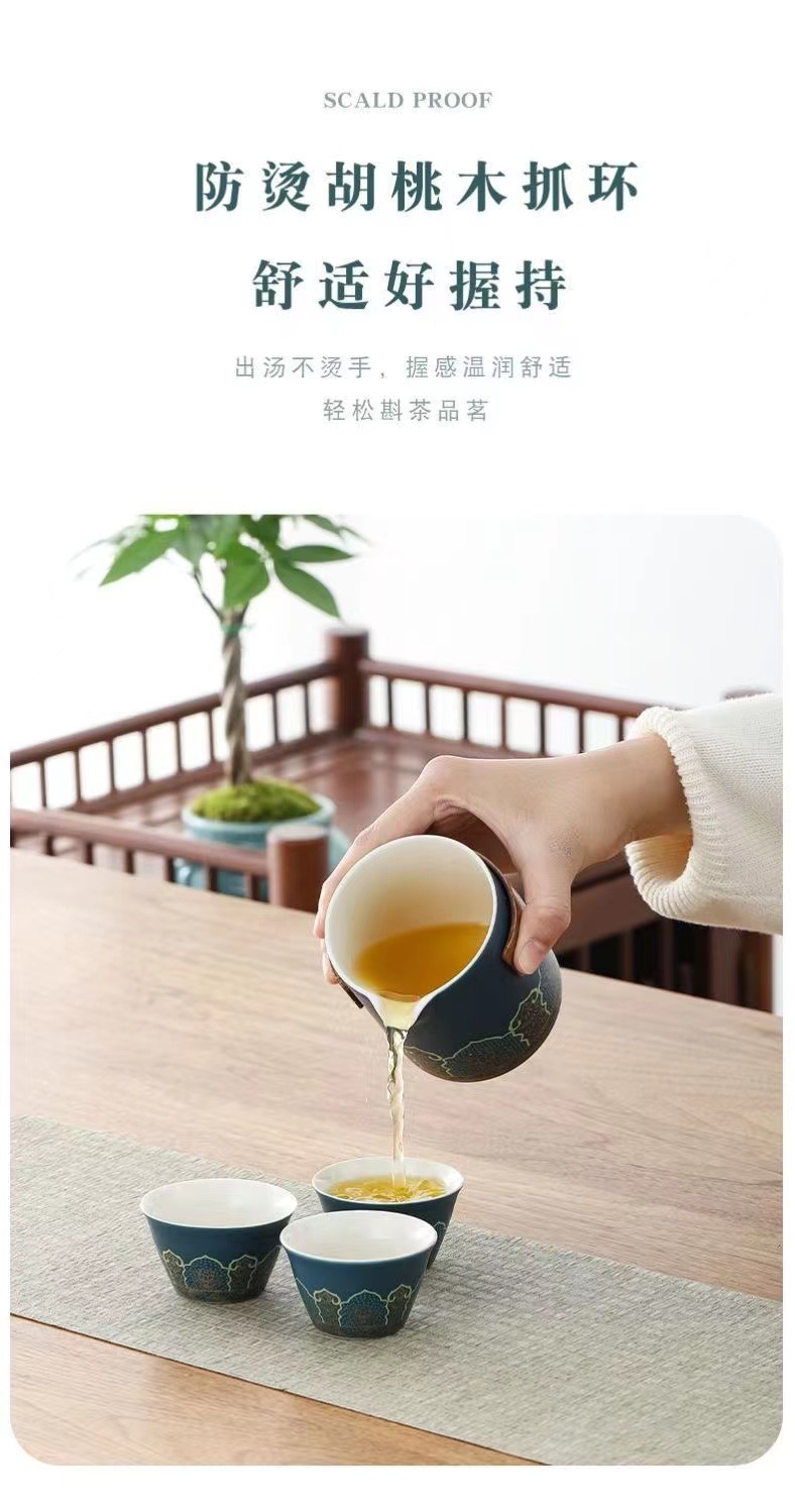 Portable outdoor camping travel tea set, ceramic quick customer cup, business souvenir gift wholesale available with logo pic 3