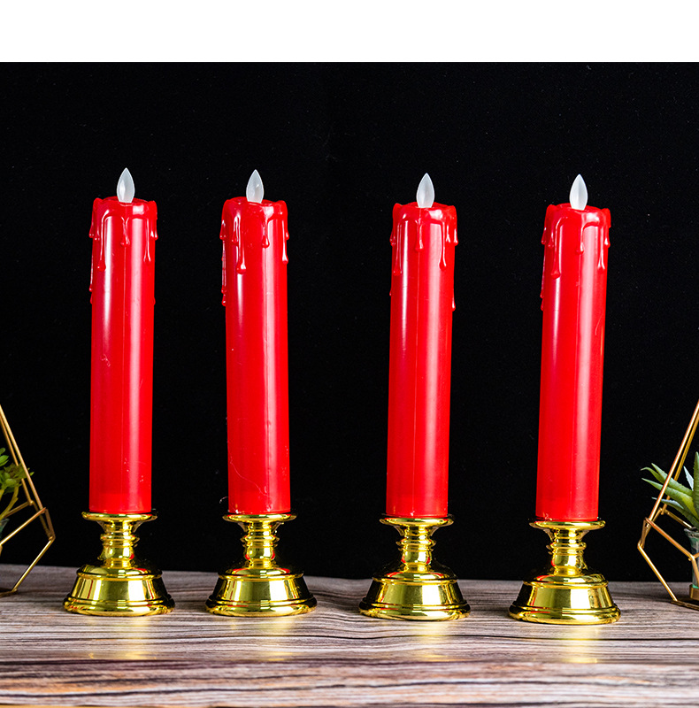 仿真电子蜡烛led蜡烛灯气氛布置蜡烛灯无烟装饰灯长杆摇摆蜡烛详情7