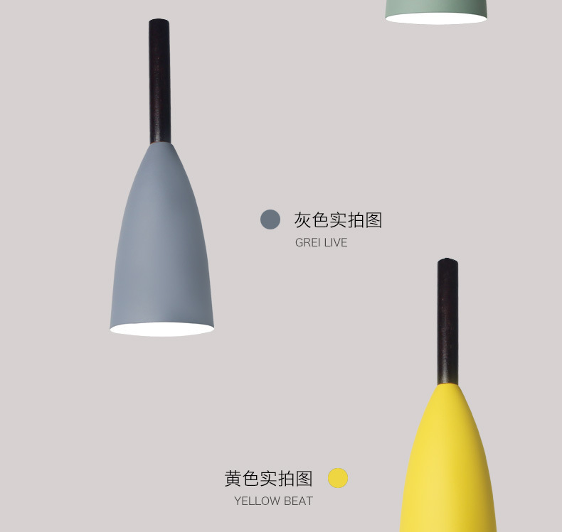 现代简约餐厅灯餐桌三头北欧灯具创意个性饭厅卧室床头吧台小吊灯详情9