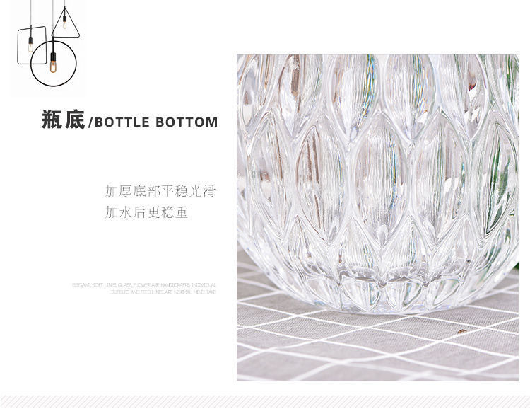 Hydroponic plant glass bottles, round glass vases, transparent green ivy and duck intestines containers, hydroponic flowerpots, vessels and containers pic 7