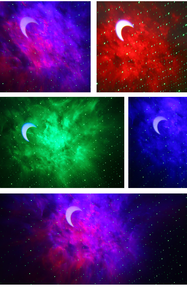 亚马逊新品智能涂鸦星云投影灯无线遥控炫彩生日礼品室内小夜灯详情13