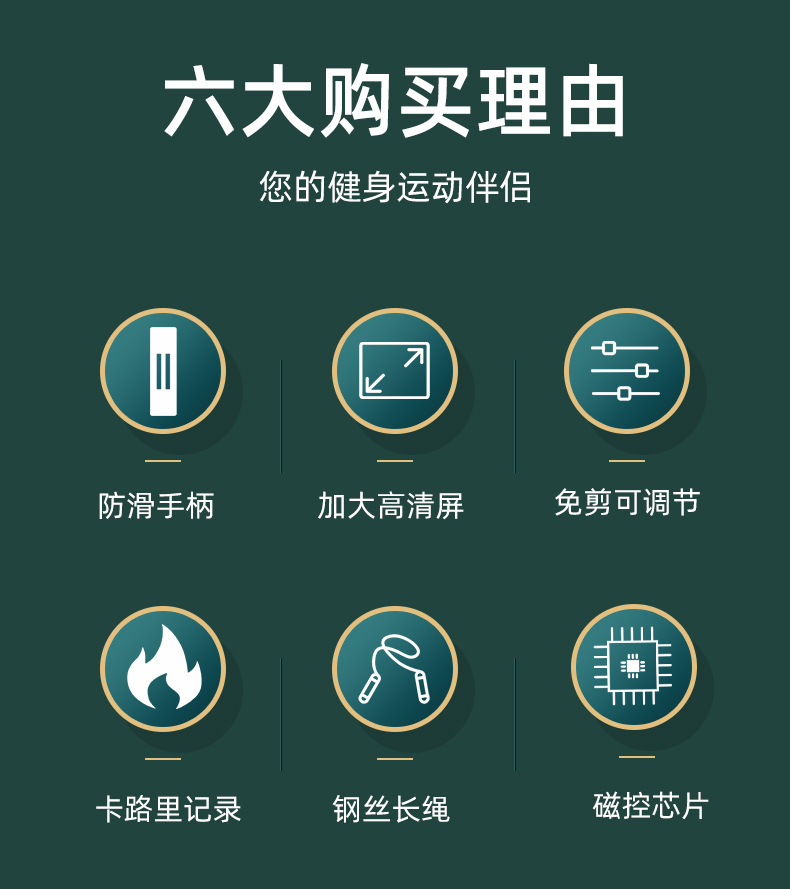 智能无绳跳绳负重大球钢丝计数跳绳成人款有绳训练体育用品批发详情11