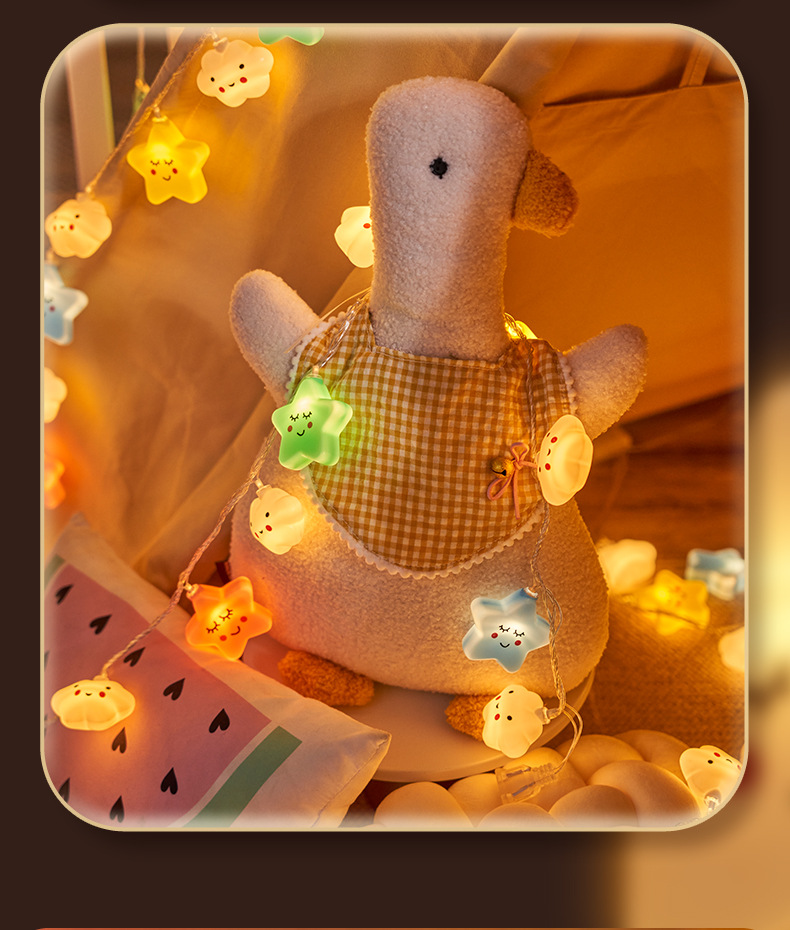 彩虹云朵小彩灯卧室布置装饰灯儿童帐篷灯房间挂灯露营氛围装饰灯详情15