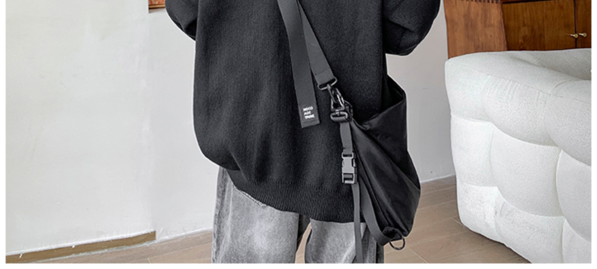 Laid-back style zipper sweater for men, autumn and winter American stand-up collar cardigan, loose trendy couple knitted sweater, casual coat pic 29