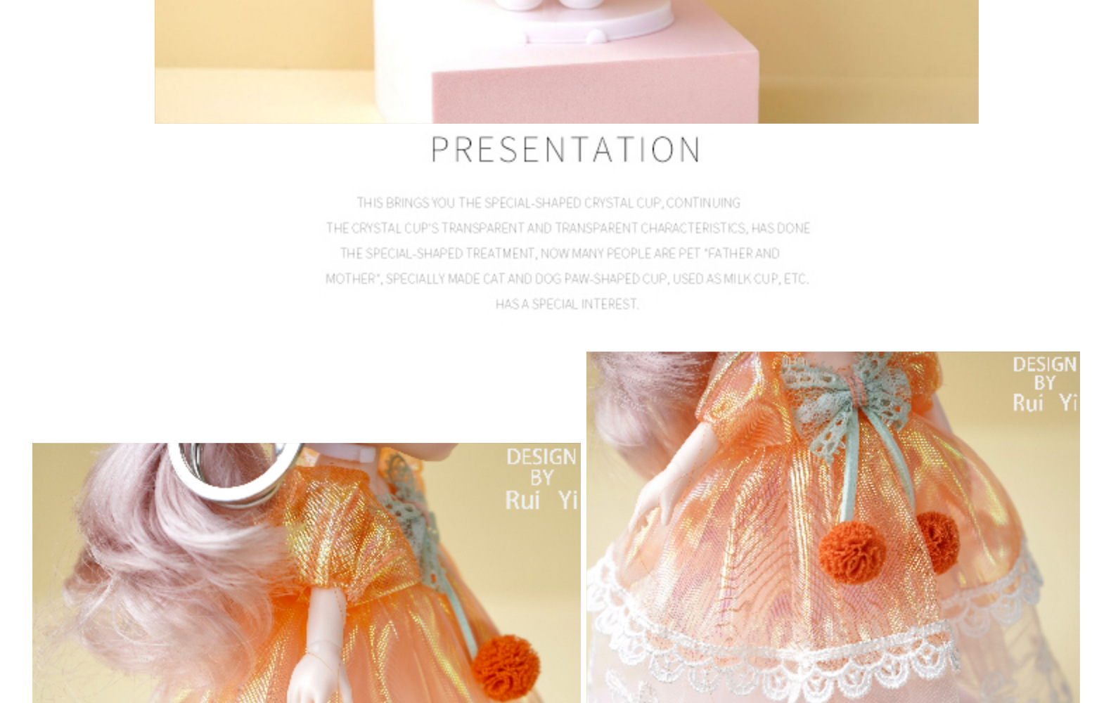 纱裙系列关节可动BJD6寸钥匙扣洋娃娃儿童手办公仔女孩玩具厂家详情9