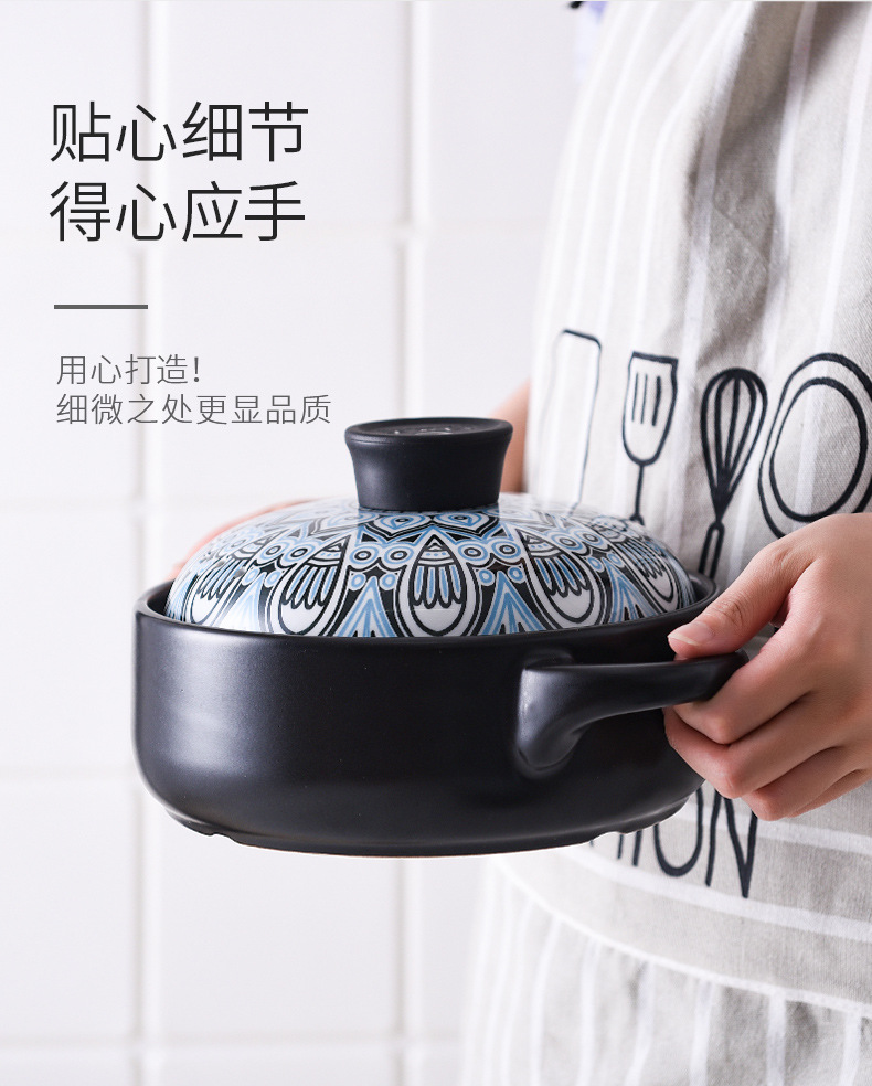 Tao Bao Wang, Time Pot, Clay pot, stew pot, household gas clay pot, earthenware pot, clay pot, soup pot, gift consignment pic 9