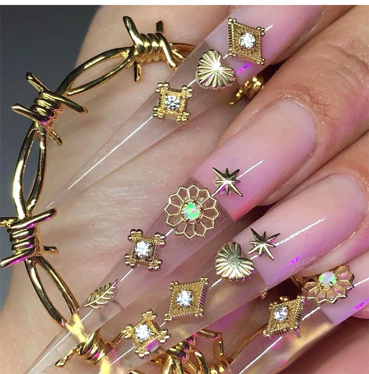 Transfronterizo nuevo estilo de arte de salón extendido nails falsos 120pcs wearable nails acabados wholesale wearable nails práctica nails nails pic 3