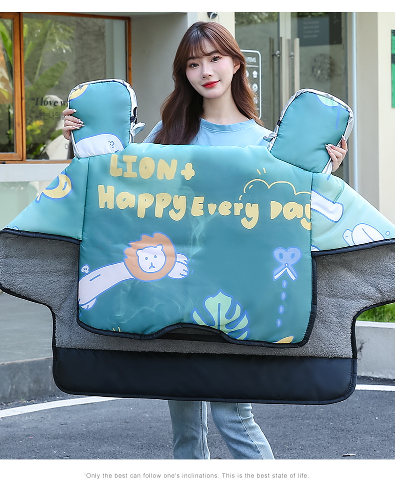 新款电动车挡风被冬季加绒加厚电瓶车防风罩学生骑行防水挡风衣详情19