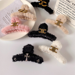 黑色发夹韩国一字夹成人波浪夹子头饰边夹少女钢夹简约刘海小发卡详情13