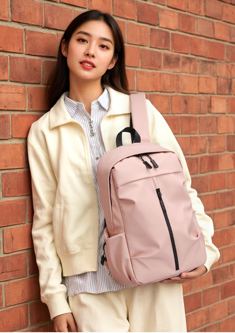 外贸出口双肩包男女高级感户外休闲旅行包大容量双肩包百搭书包详情8