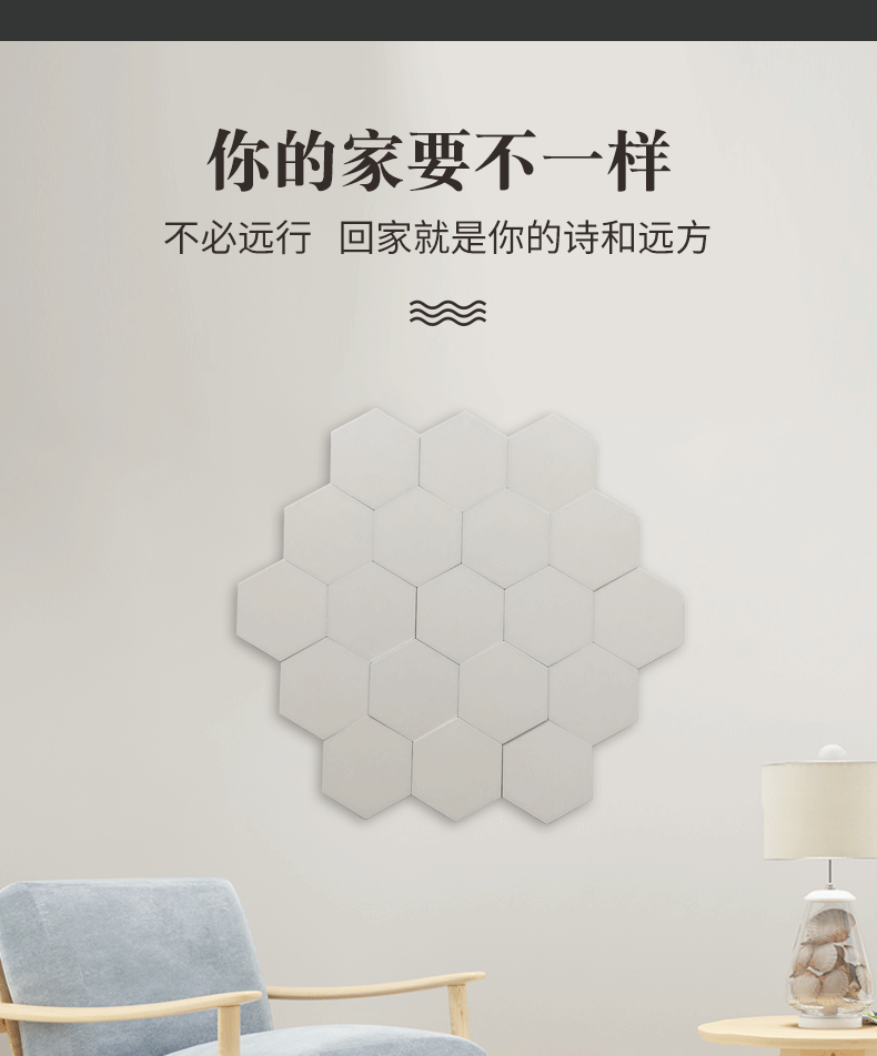 新款蜂窝六角边形拼接灯触摸壁式床头led小夜灯氛围装饰暖光灯详情6