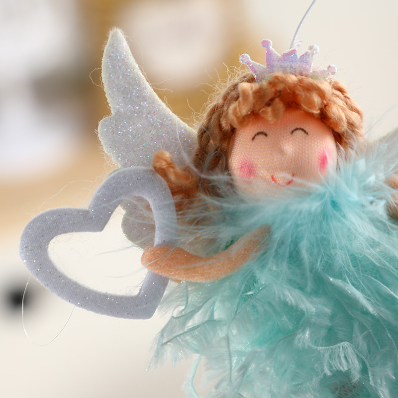 A pair of cute Christmas decorations for the scene setting and environment of the new angel pendants that are best-selling in Europe in 2023 pic 7