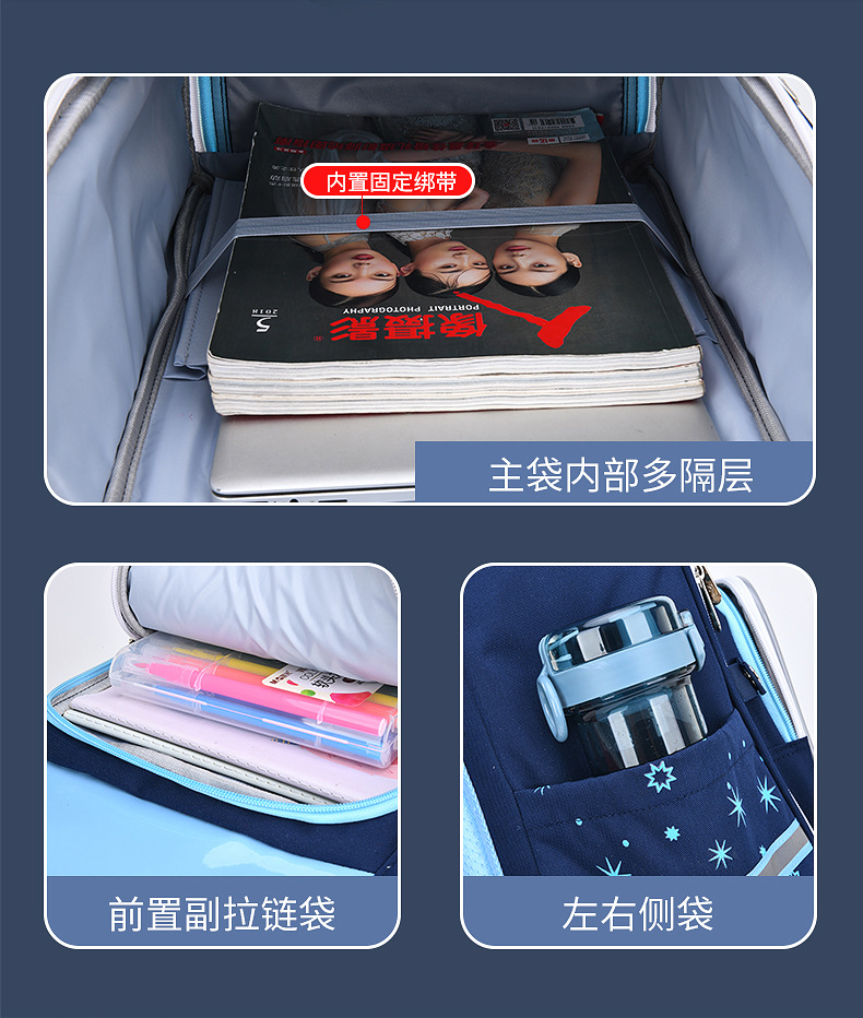 童朵小学生书包男女儿童幼儿园双肩包耐磨减负1-6年级印字印LOGO详情10