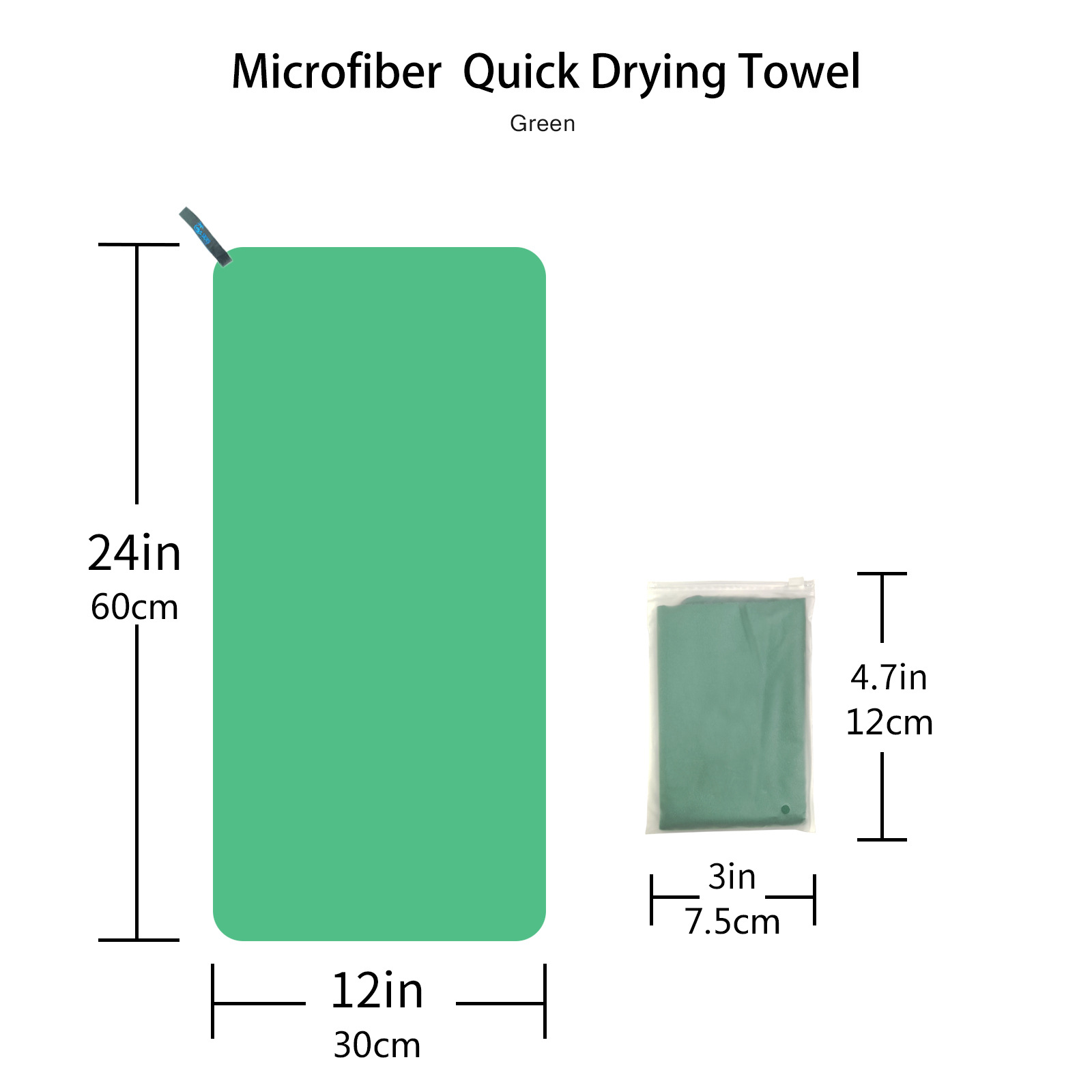 Ultra-fine fiber quick-drying double-sided fleece towel: soft, skin-friendly, quick-drying, sweat-absorbing, sports, travel, yoga, beach towel pic 14