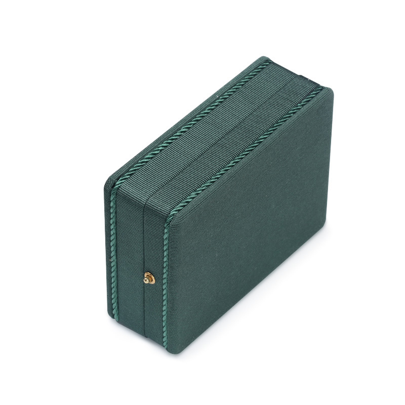 BZH14 Antique Gift Box, dark green, velvet texture, 8.4*11*4.5CM pic 5