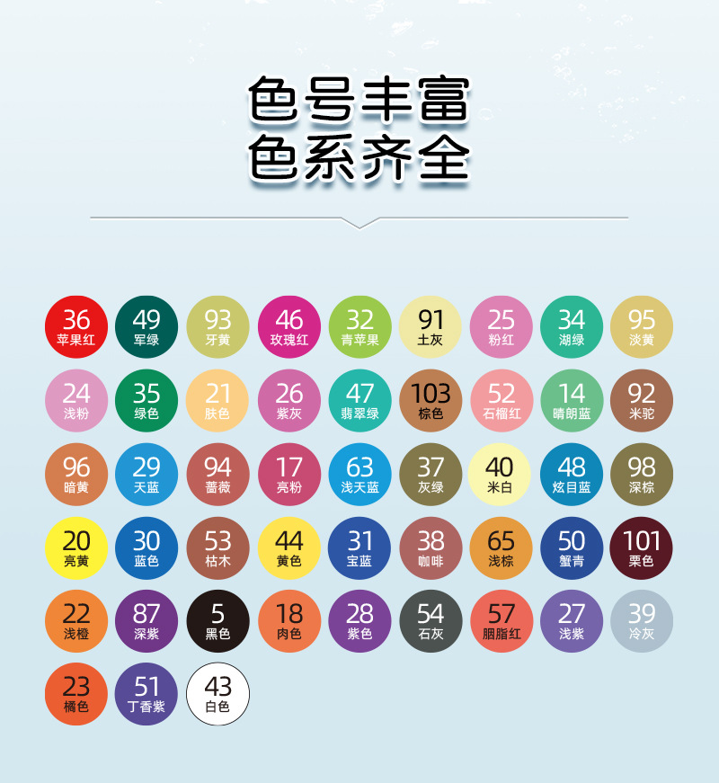 BSCI验厂直液式丙烯马克笔定制热转印笔身儿童彩笔加工定制马克笔详情17