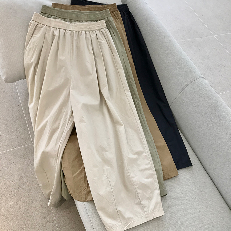 巨百搭轻薄透气酵洗棉小个子奶奶裤九分宽松显瘦休闲裤女夏季薄款详情62