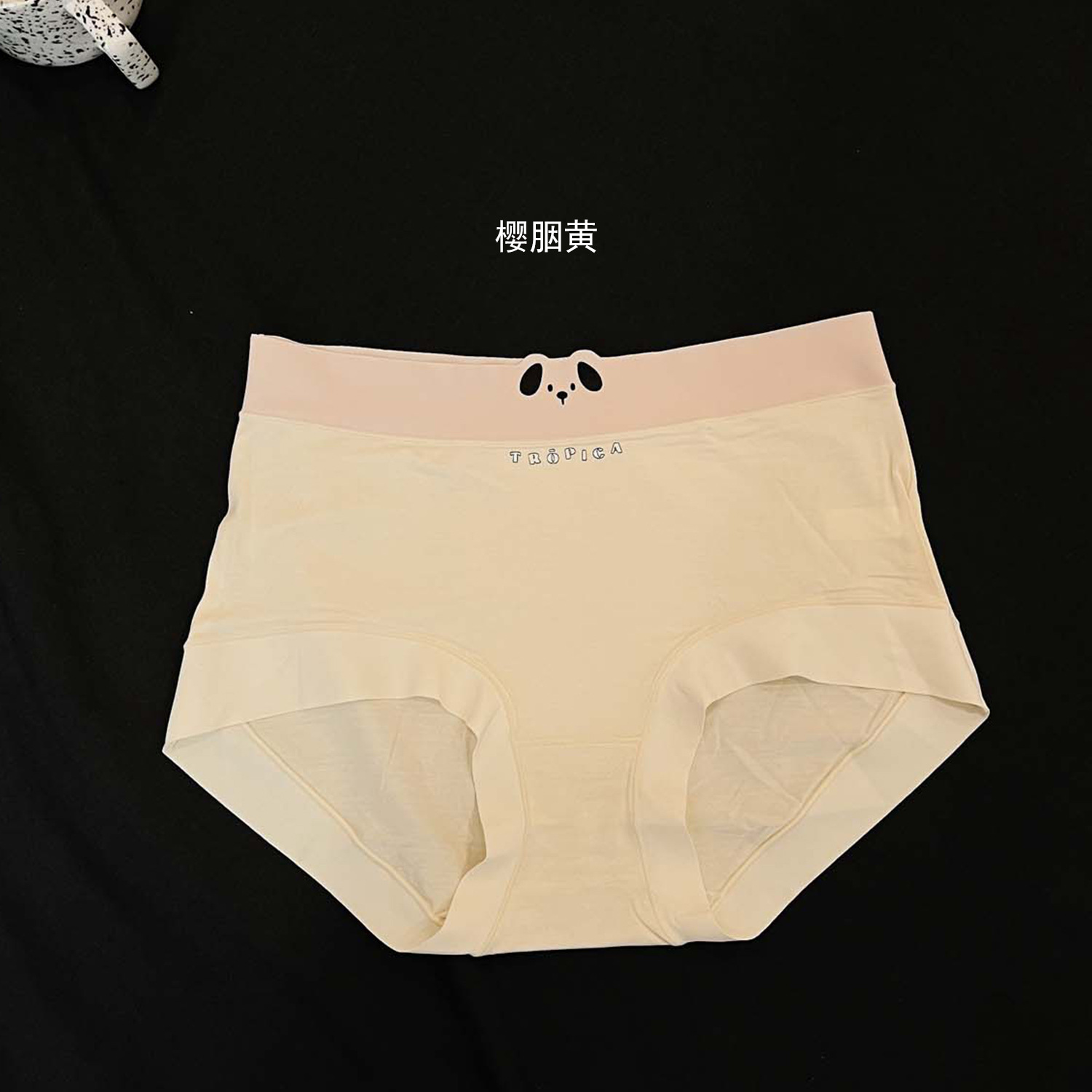 日系简约舒适少女内裤亲肤柔软莫代尔可爱字母腰头女生三角裤批发详情14
