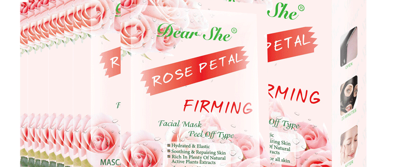 Dear She跨境专供泥膜面膜补水保湿玫瑰涂抹面膜膏英文外贸清洁详情15
