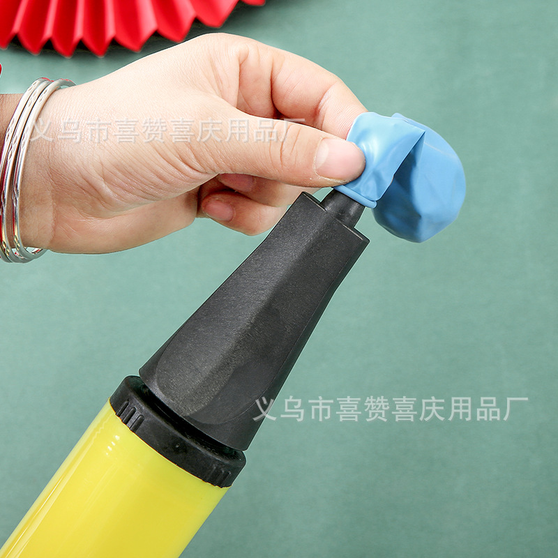 彩色手推气筒 气球充气泵手推气筒气球打气筒详情12