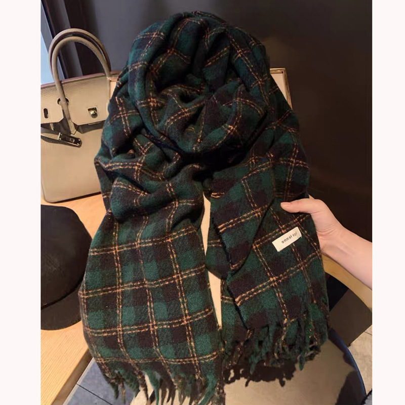 格子大集合~韩系格子流苏ins围巾女秋冬季百搭学生保暖氛围感围脖详情19