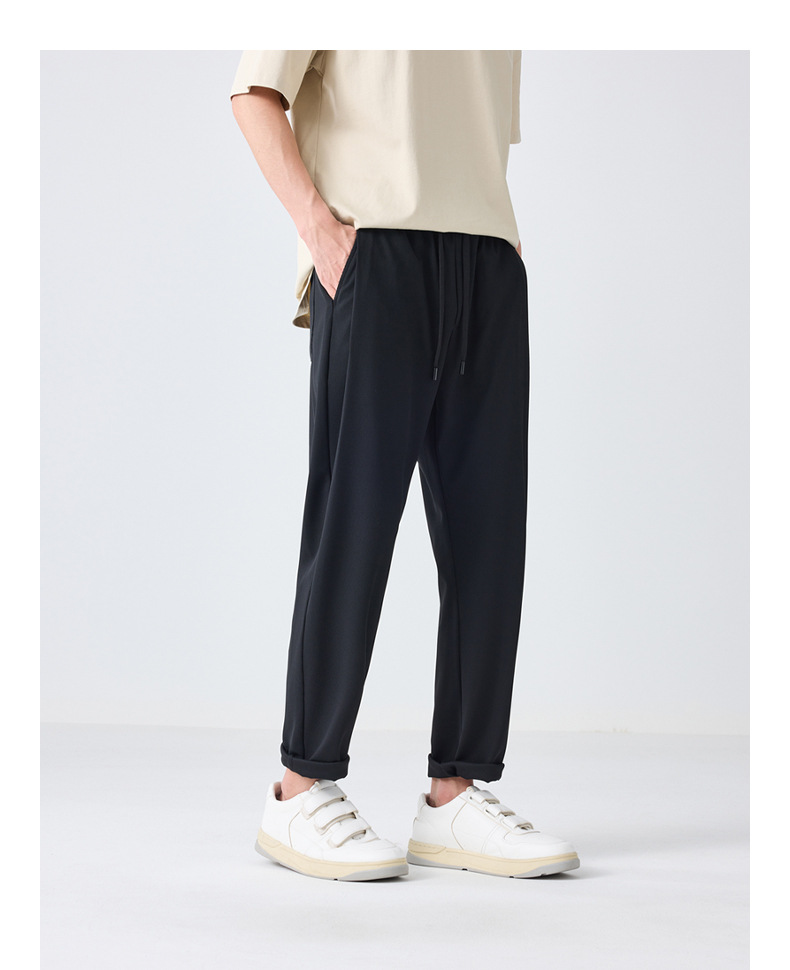 墨麦客华夫格肌理休闲裤男2023夏季新款松紧腰凉感男士裤子90656详情31