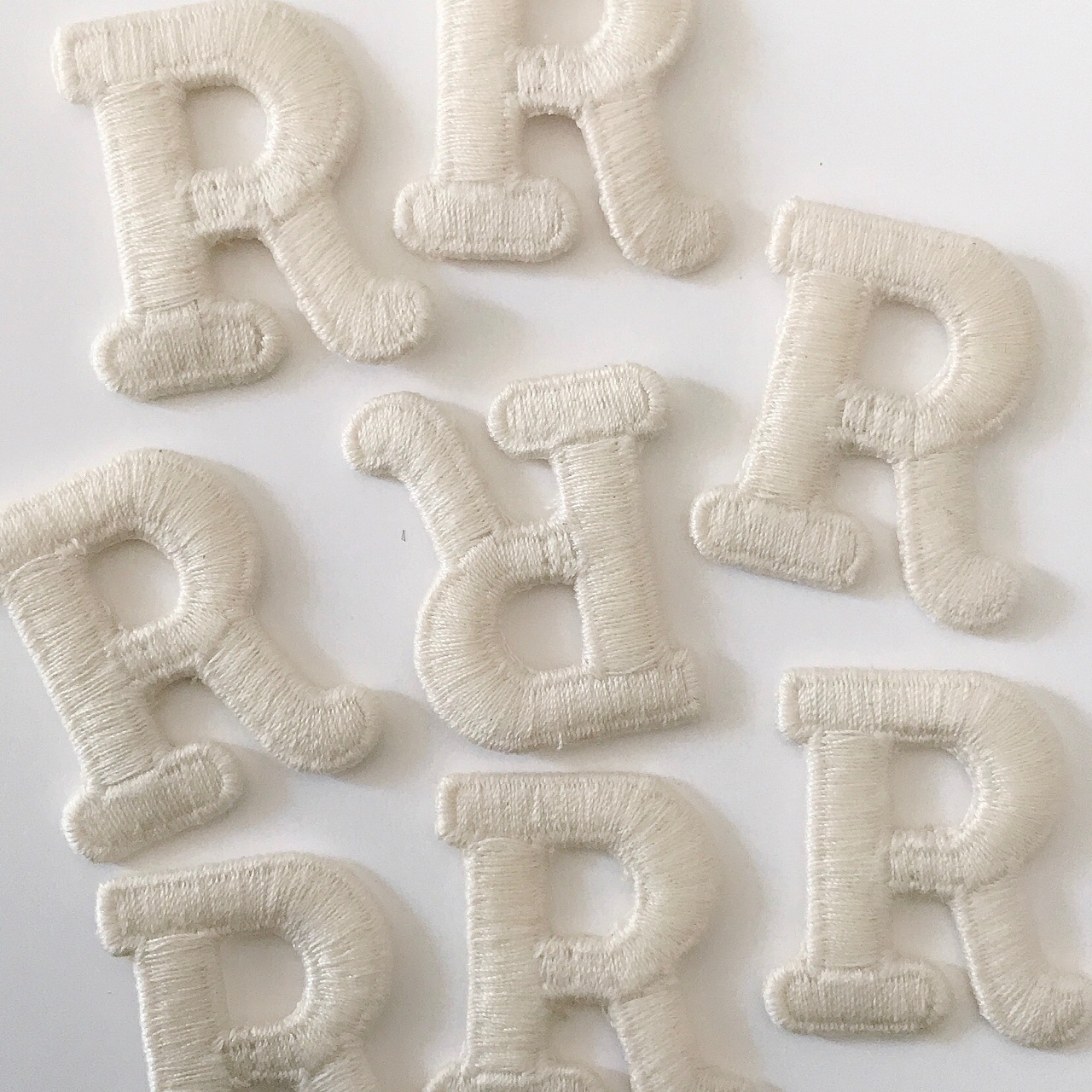 辅料刺绣花DIY布贴S水溶英文字母R刺绣帽子徽章P刺绣logo补丁贴C详情10