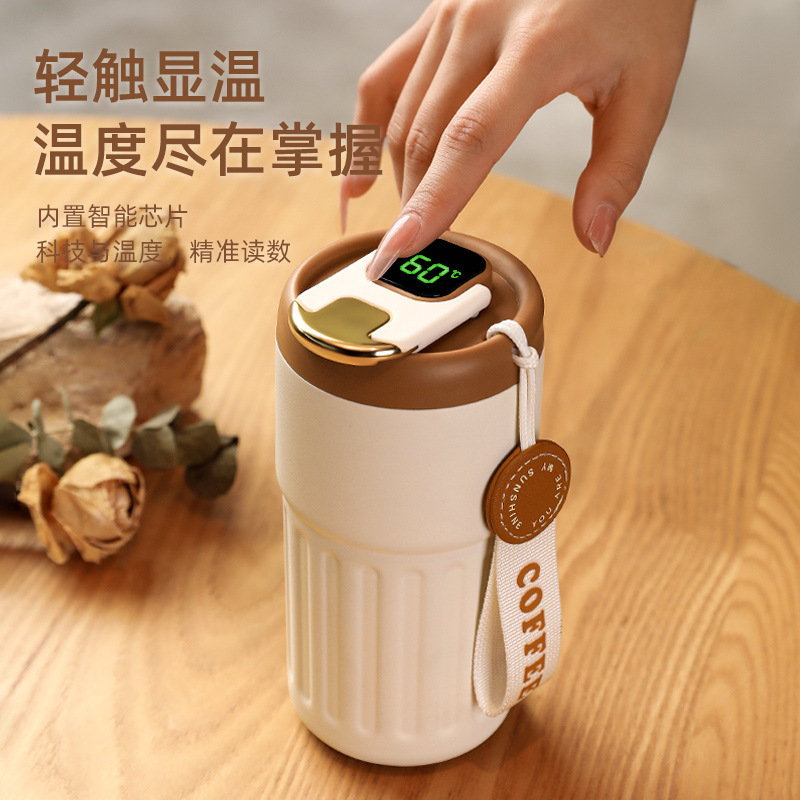 潮牌316不锈钢咖啡杯高颜值陶瓷保温杯便携随行杯子网红水杯定制详情6