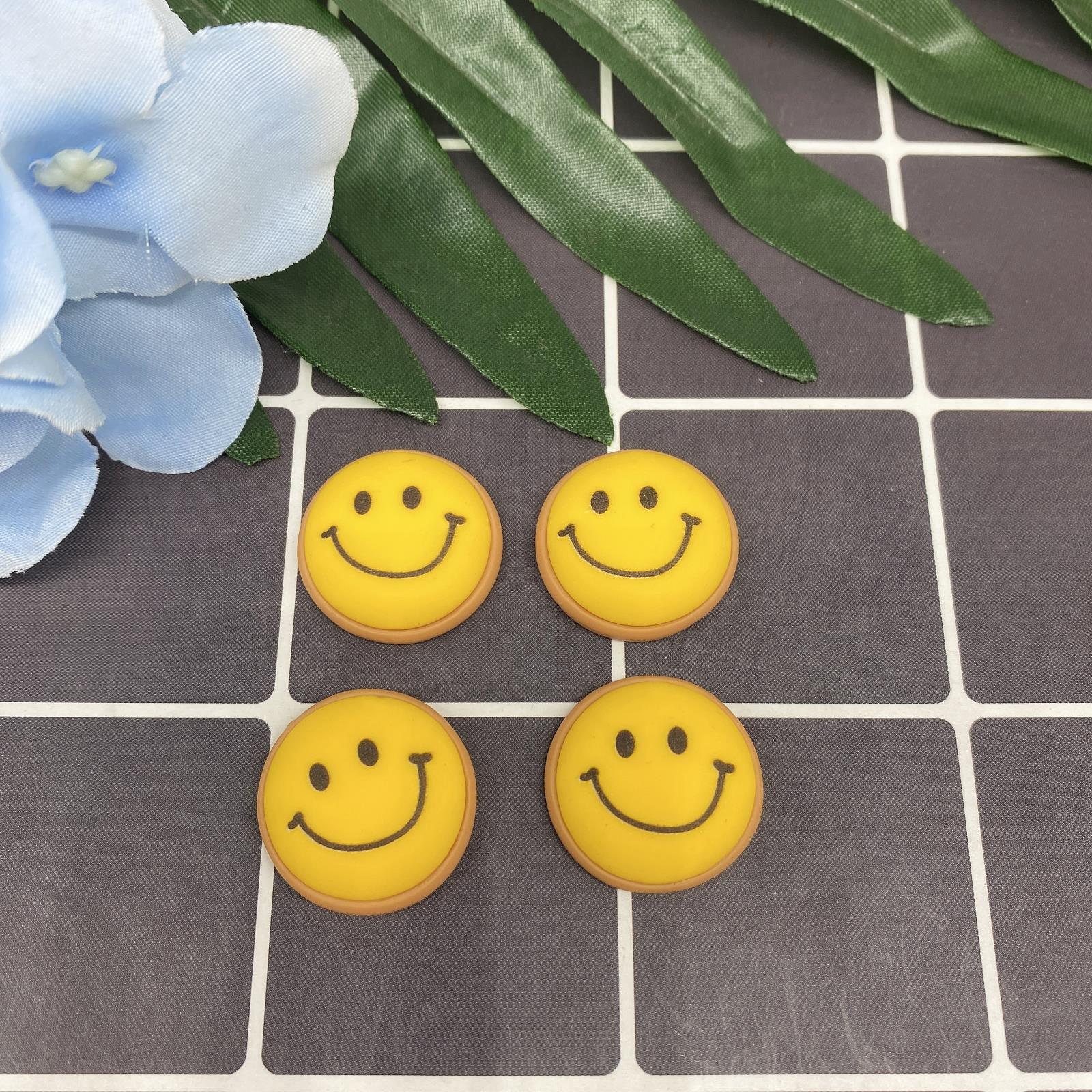 树脂配件饰品帽子贴片史莱姆内放DIY日韩风哑光笑脸厂家直销详情6