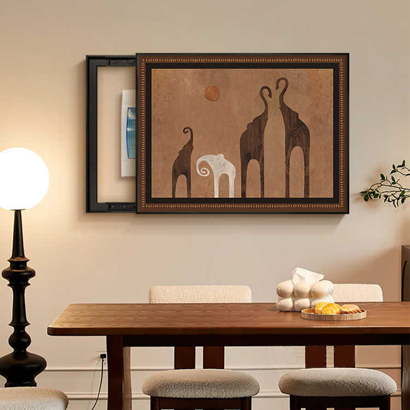 电表箱装饰画中古法式复古配电箱挂画高级感电表箱盒遮挡2024新款详情7